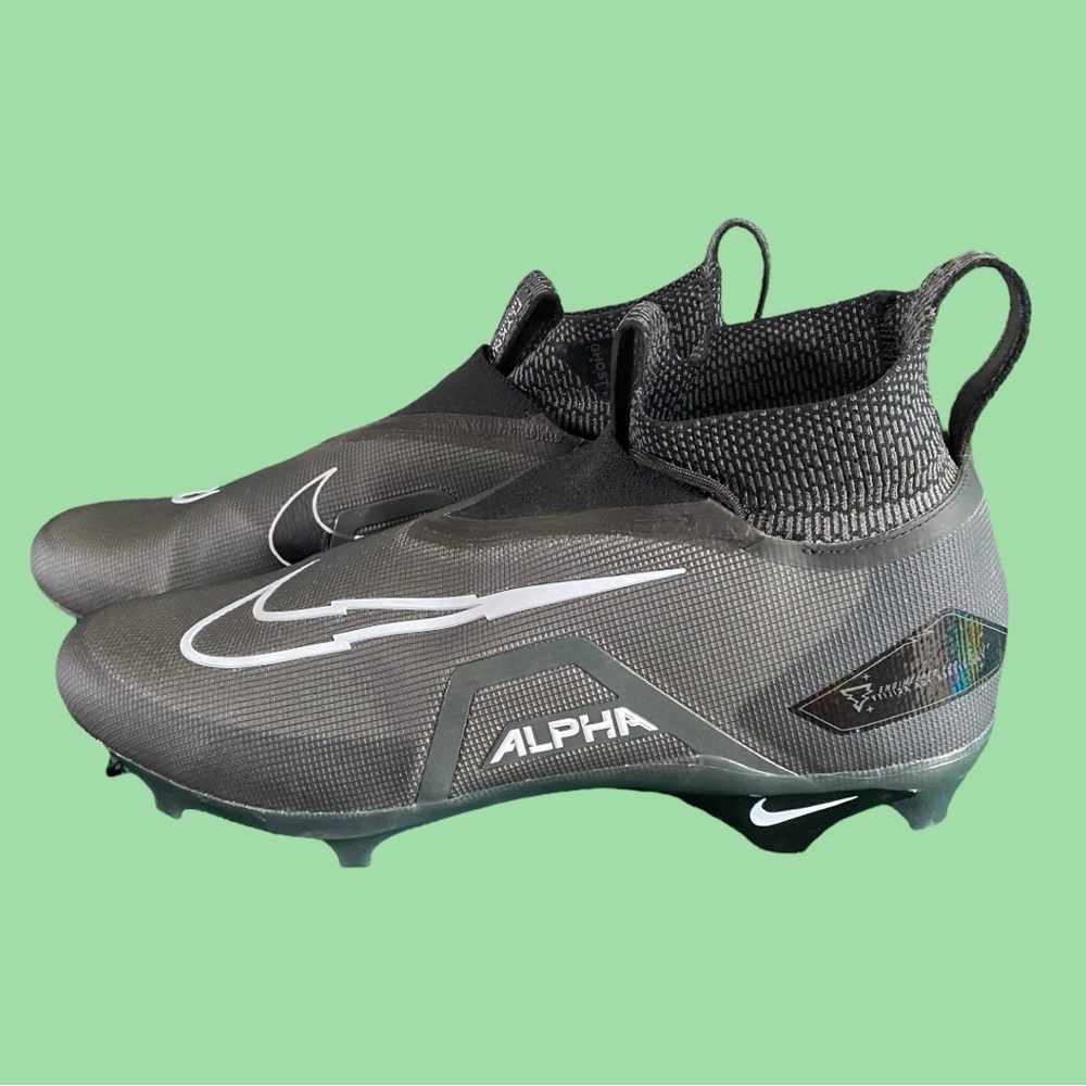 Nike Alpha Menace Elite 3 Cleats Mens 16 Football Shoe Black DM1792 Mid